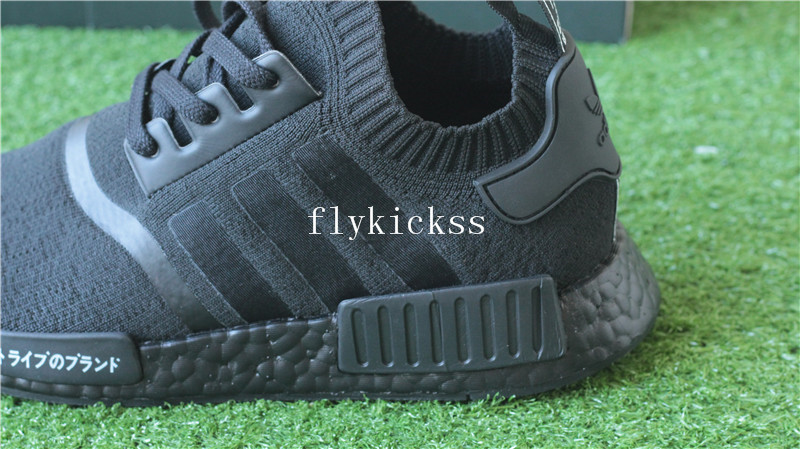 Real Boost Adidas NMD R1 PK Primeknit Triple Black